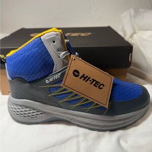 Hi-Tec Blue & Yellow Mid-Top hicking boots  Mens 8.5